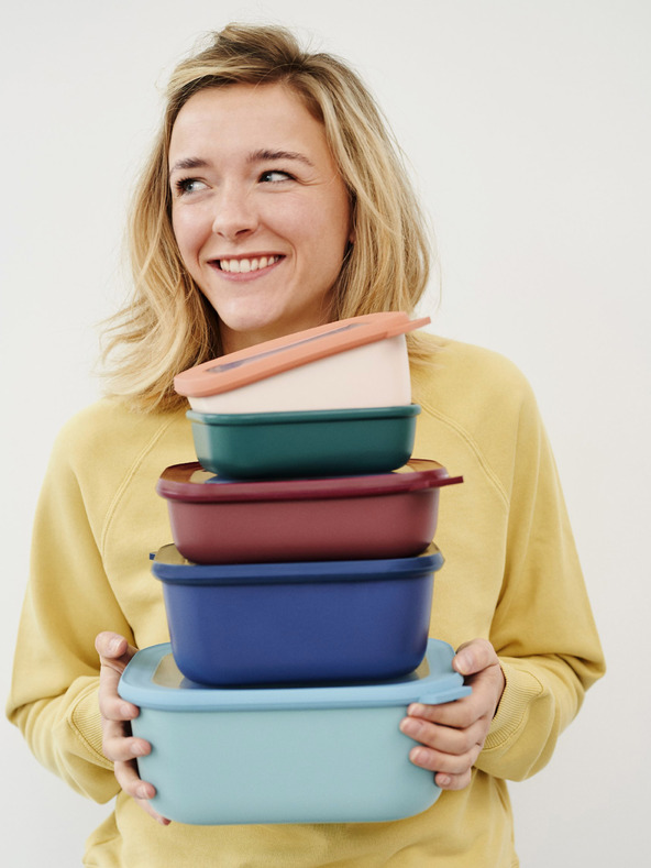 Mepal Svijetlo plava posuda Mepal Cirqula Rectangular 1500 ml