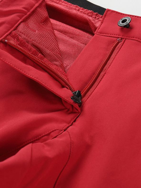 ALPINE PRO Ženski softshell capris ALPINE PRO WEDERA čili