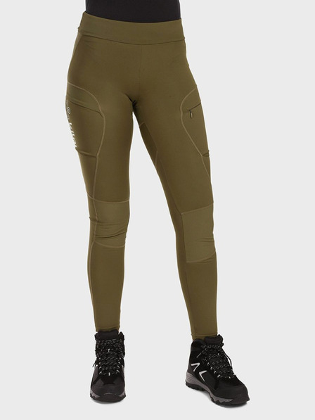 Kilpi Kilpi MOUNTERIA ženske kaki tajice za outdoor