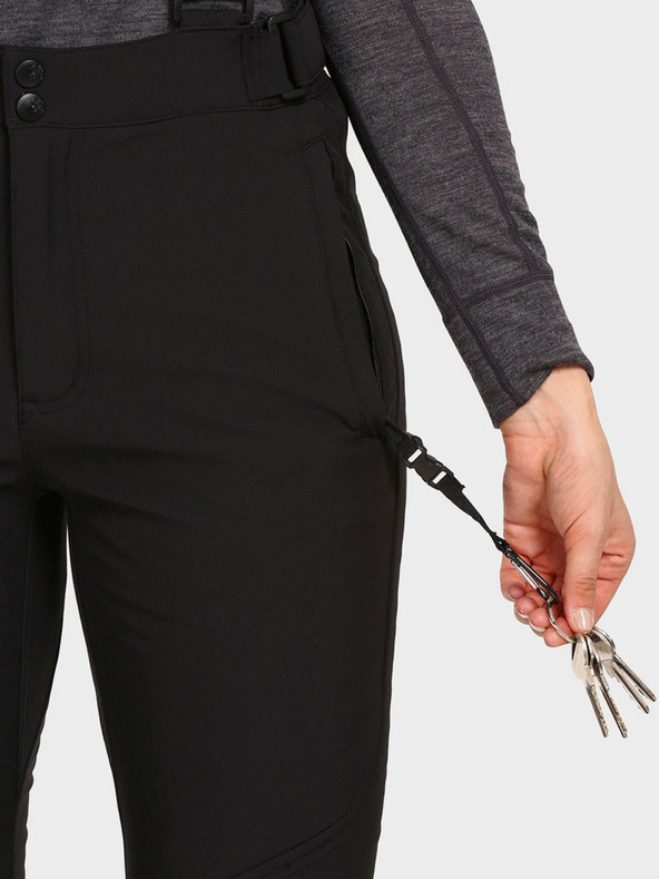 Kilpi Kilpi RHEA crne ženske softshell skijaške hlače