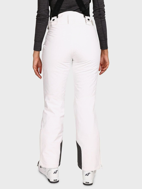 Kilpi Bijele ženske skijaške hlače KILPI ELARE