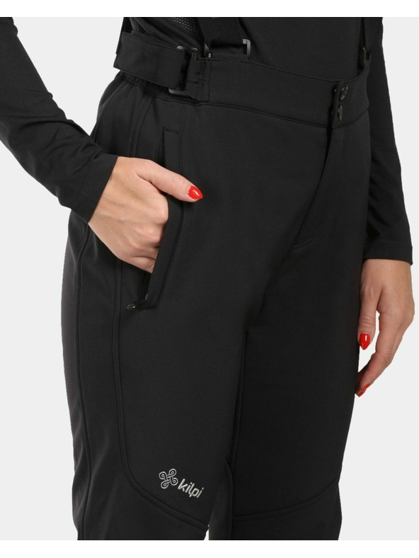 Kilpi Kilpi RHEA-W ženske Softshell skijaške hlače crne