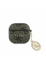 Guess Guess 4G Script PC/PU Charm Futrola za AirPods 4 Smeđa