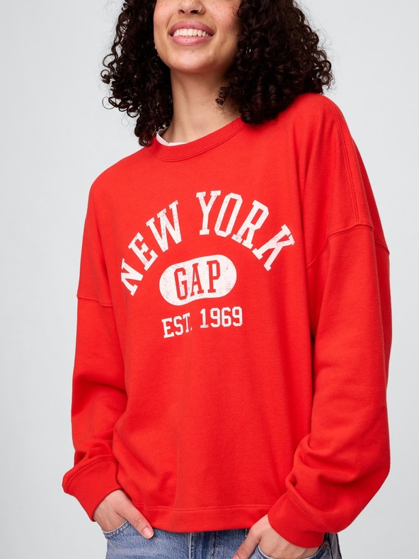 GAP Oversize majica s logom Americana GAP