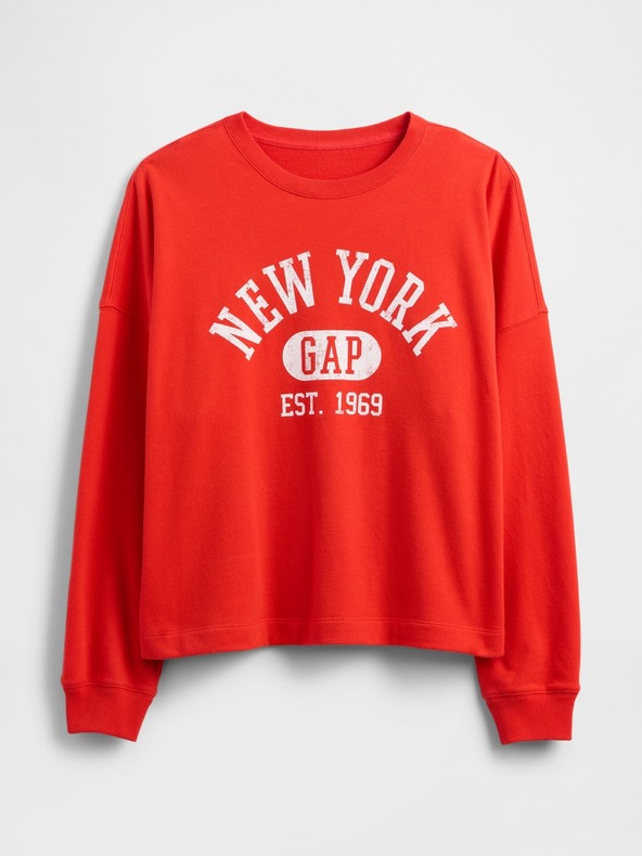 GAP Oversize majica s logom Americana GAP