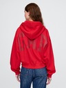 GAP Skraćena hoodie majica s logom Americana GAP