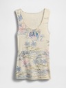 GAP Rebrasta majica bez rukava s logom GAP