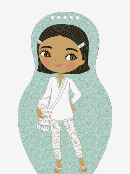 ELLA & MAX Oblačimo egipatske lutke FARAH - Bojanke