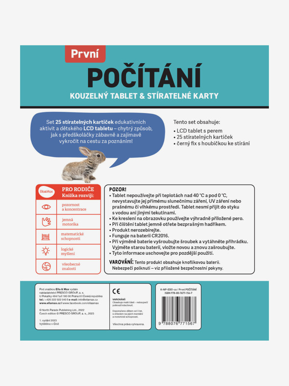 ELLA & MAX Čarobni tablet i kartice koje se mogu brisati - Prvi IZRAČUN
