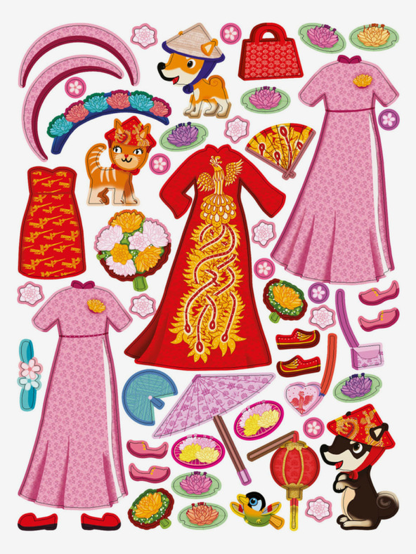 ELLA & MAX Haljine za NGOC - Knjiga naljepnica