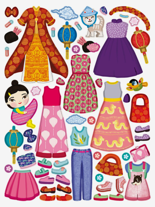 ELLA & MAX Haljine za NGOC - Knjiga naljepnica