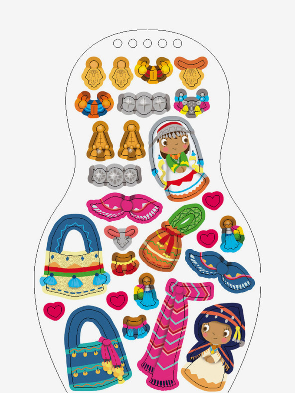 ELLA & MAX Oblačimo marokanske lutke LOUNA - Bojanke