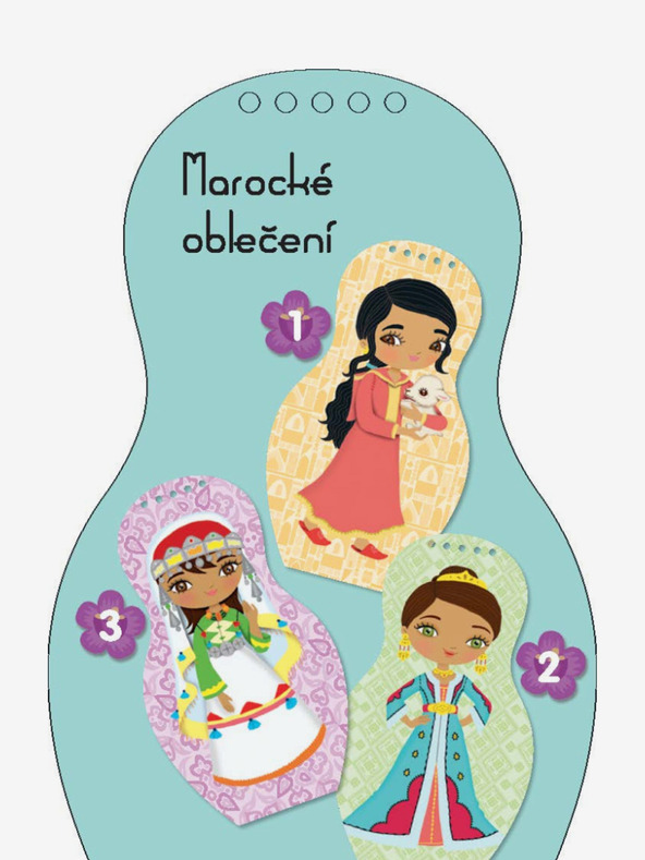 ELLA & MAX Oblačimo marokanske lutke LOUNA - Bojanke