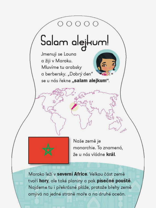 ELLA & MAX Oblačimo marokanske lutke LOUNA - Bojanke