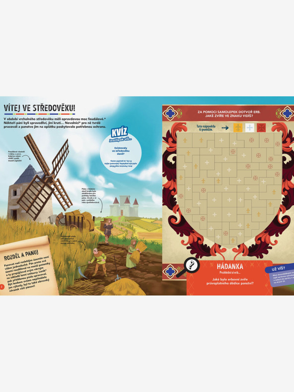 ELLA & MAX MISIJA SREDNJEG VIJEKA - Tražite i pljačkajte pomoću naljepnica