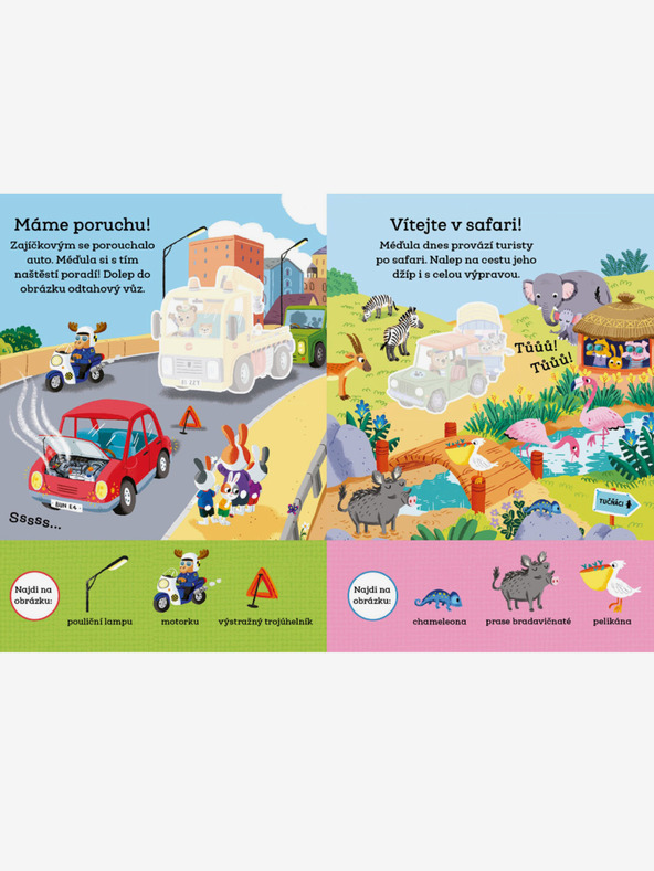 ELLA & MAX MÉďULA ŠIKULA: PRIJEVOZNA SREDSTVA POZNAJEMO - Knjiga naljepnica