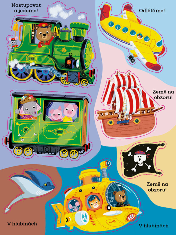 ELLA & MAX MÉďULA ŠIKULA: PRIJEVOZNA SREDSTVA POZNAJEMO - Knjiga naljepnica