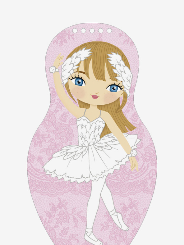 ELLA & MAX Oblačimo balerinke EMMA – Bojanka