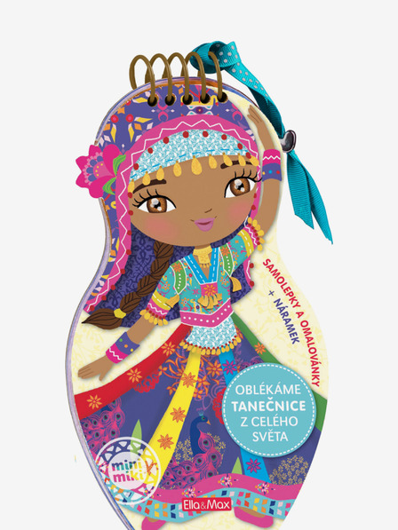 ELLA & MAX Oblačimo PLESAČE iz cijelog svijeta - Stranice za bojanje