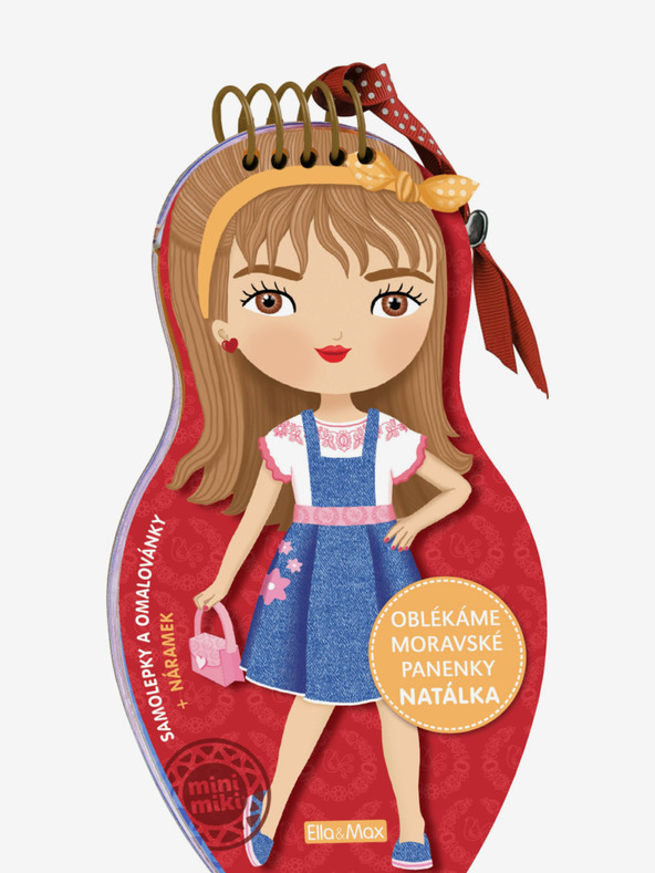 ELLA & MAX Oblačimo moravske lutke NATÁLKA - Bojanke