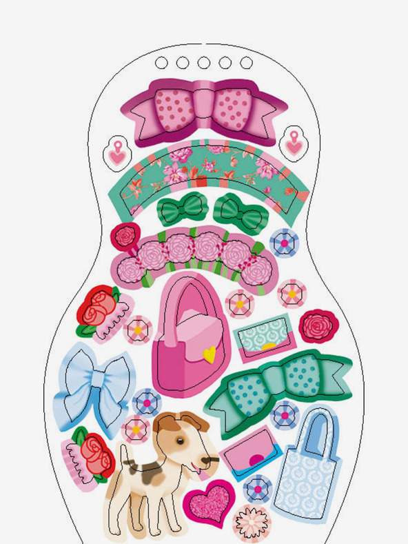 ELLA & MAX Oblačimo moravske lutke NATÁLKA - Bojanke