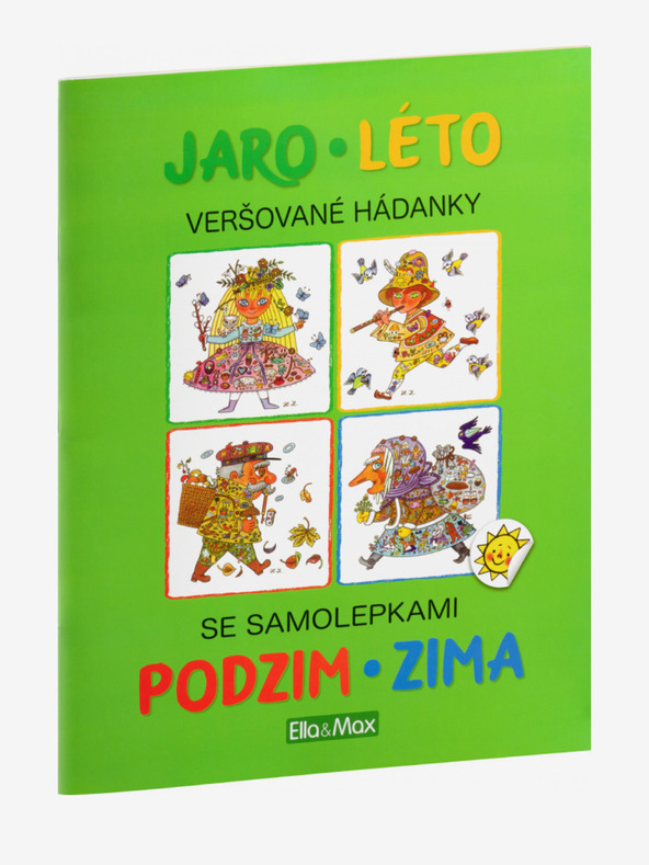 ELLA & MAX PROLJEĆE, LJETO, JESEN, ZIMA - Knjiga naljepnica i zagonetki