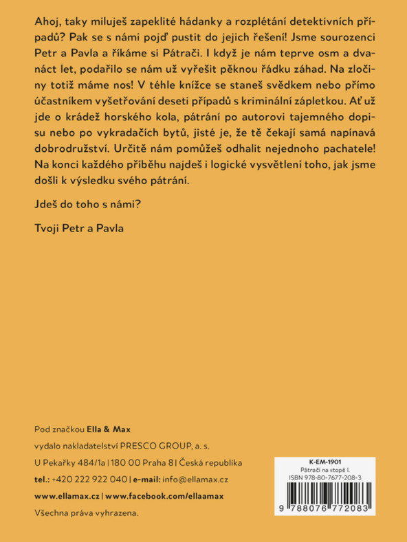 ELLA & MAX TRAGOVI STOPALA I. – Dječje detektivske priče sa slagalicom