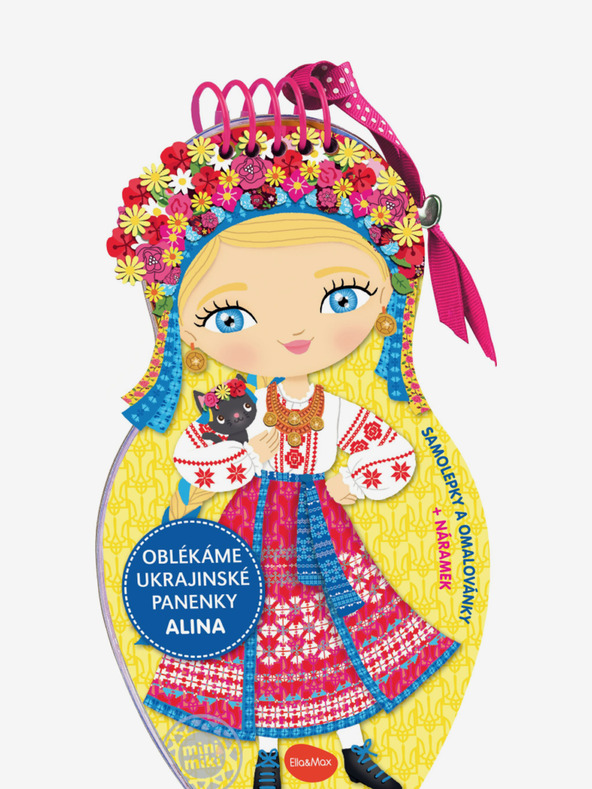 ELLA & MAX Oblačimo ukrajinske lutke ALINA - Bojanke