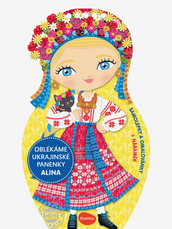 ELLA & MAX Oblačimo ukrajinske lutke ALINA - Bojanke