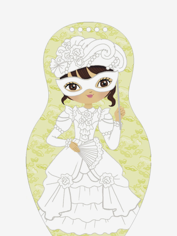 ELLA & MAX Obuci lutke za KARNEVAL - Stranice za bojanje