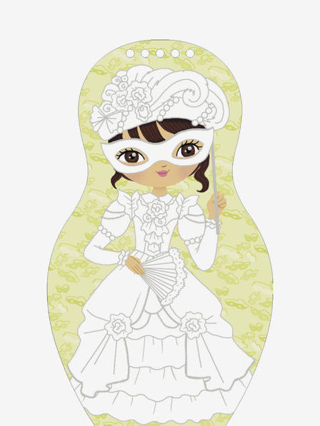 ELLA & MAX Obuci lutke za KARNEVAL - Stranice za bojanje