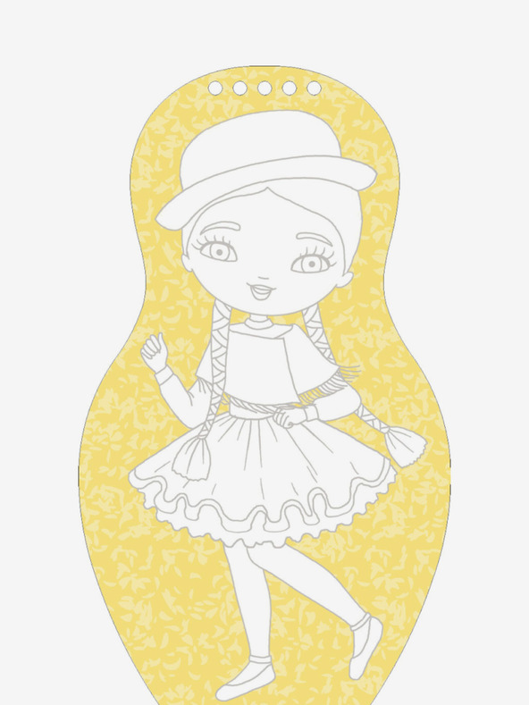 ELLA & MAX Obuci lutke za KARNEVAL - Stranice za bojanje