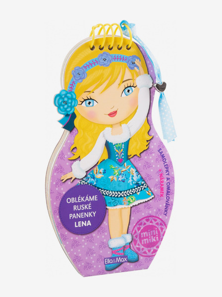 ELLA & MAX Oblačimo ruske lutke LENA - bojanke