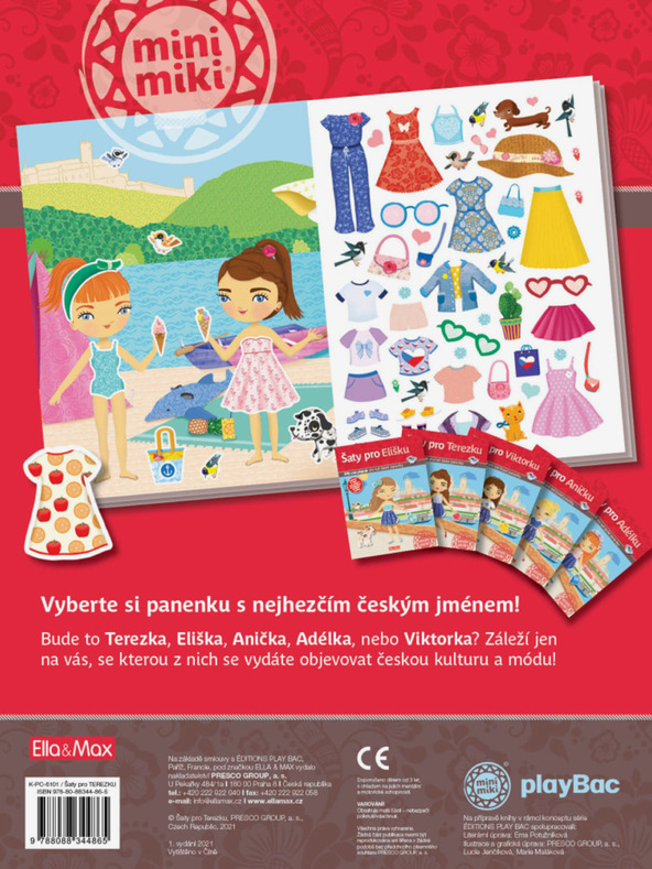 ELLA & MAX Haljine za TEREZKU ─ Knjiga naljepnica