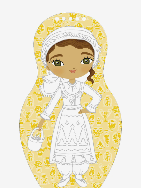 ELLA & MAX Oblačimo grčke lutke ELENA - Bojanke