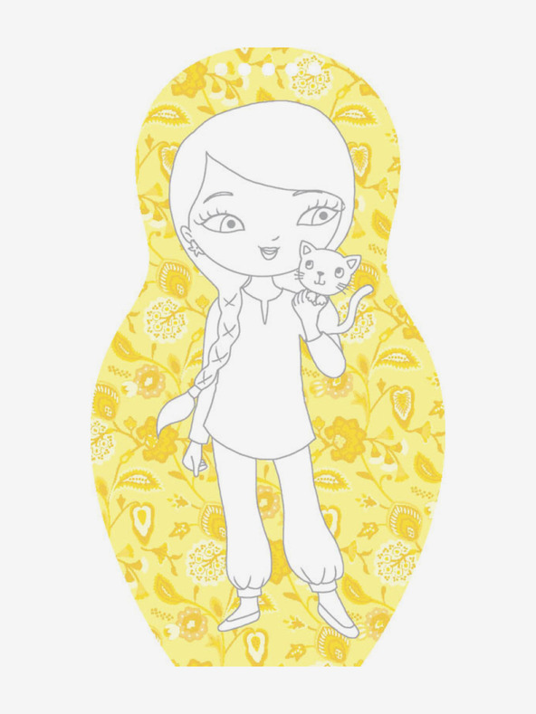 ELLA & MAX Oblačimo jordanske lutke ZEINA - Bojanke