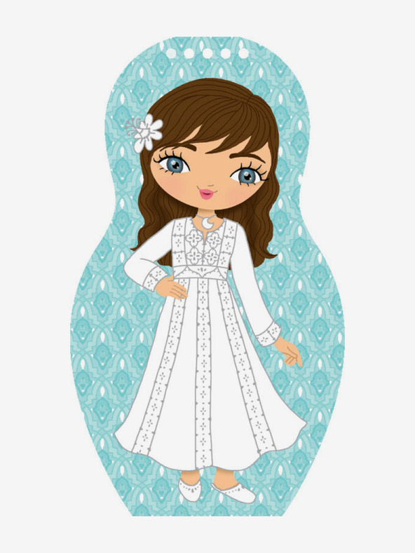 ELLA & MAX Oblačimo jordanske lutke ZEINA - Bojanke