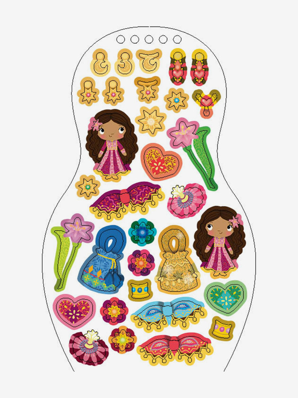 ELLA & MAX Oblačimo jordanske lutke ZEINA - Bojanke