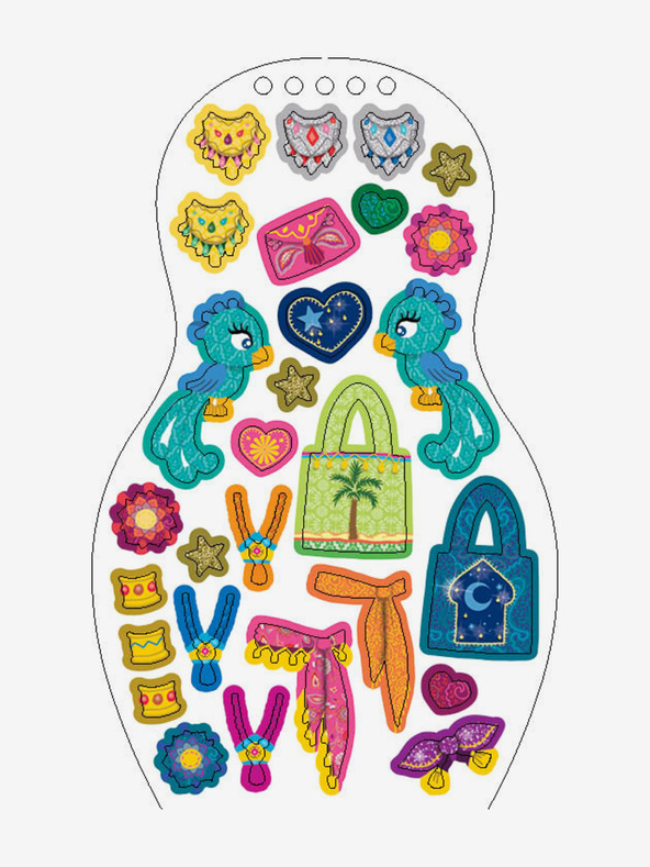 ELLA & MAX Oblačimo jordanske lutke ZEINA - Bojanke