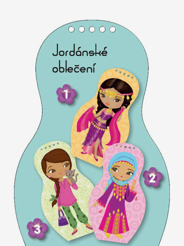 ELLA & MAX Oblačimo jordanske lutke ZEINA - Bojanke