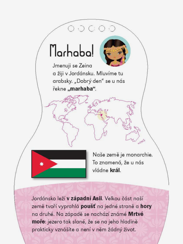 ELLA & MAX Oblačimo jordanske lutke ZEINA - Bojanke