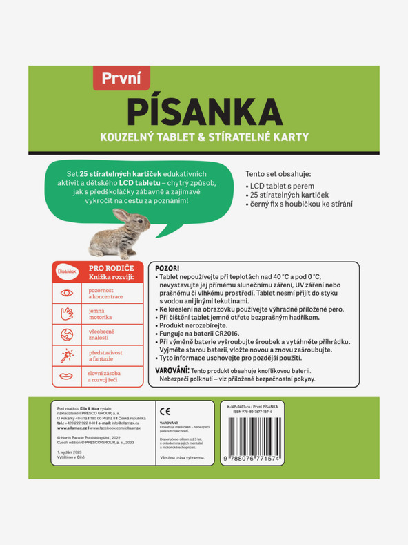 ELLA & MAX Čarobni tablet i kartice koje se mogu brisati - Prva SKULPTURA