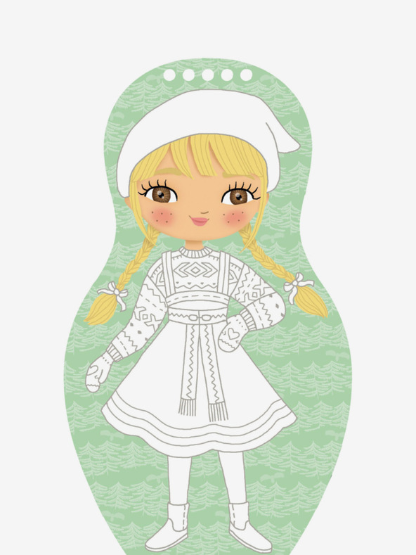 ELLA & MAX Oblačimo lutke BOŽIĆ - Bojanka