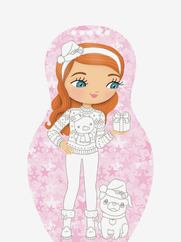 ELLA & MAX Oblačimo lutke BOŽIĆ - Bojanka