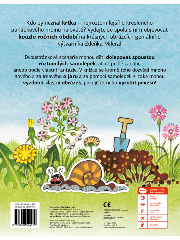 ELLA & MAX KRTEK i PROLJEĆE - Knjiga naljepnica