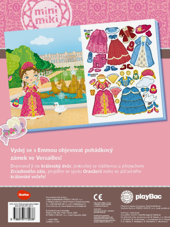 ELLA & MAX Haljine za princezu EMMU - Knjiga naljepnica