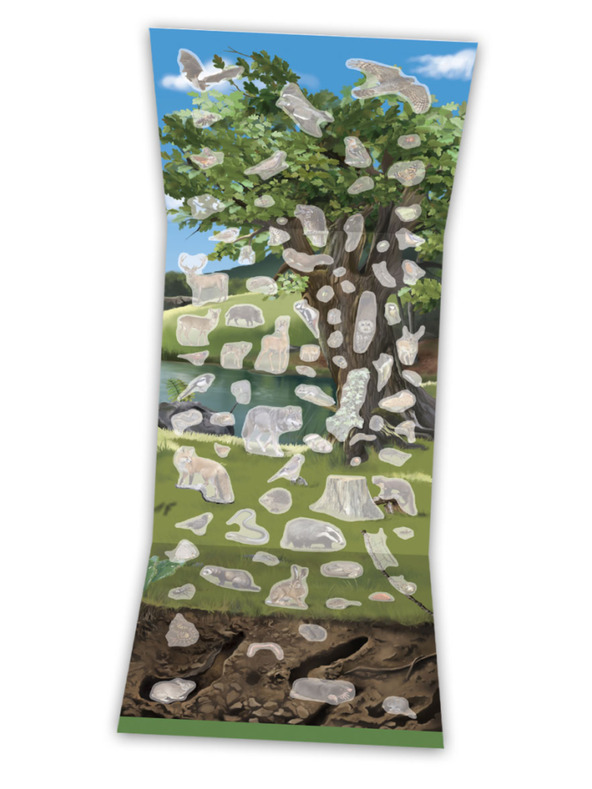 ELLA & MAX SVIJET DRVEĆA, gljiva i životinja naših livada i šuma - Knjižica s plakatom i naljepnicama