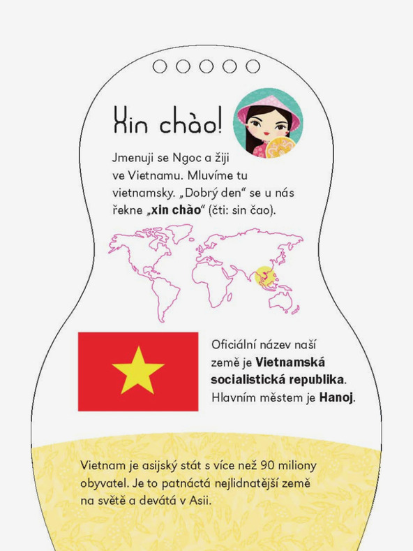 ELLA & MAX Oblačimo vijetnamske NGOC lutke - Bojanke