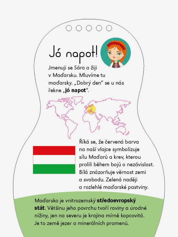 ELLA & MAX Oblačimo mađarske SÁRA lutke - Bojanke