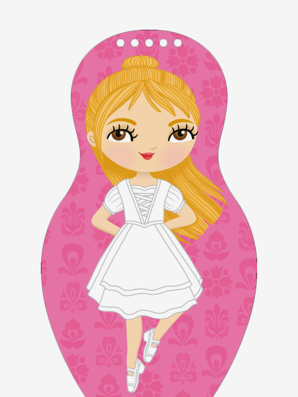 ELLA & MAX Oblačimo mađarske SÁRA lutke - Bojanke